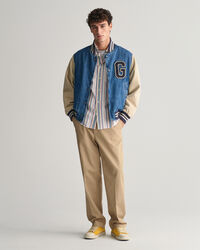 Regular fit ‑mitoitettu raidallinen Archive-oxford-paita 