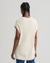 Palmikkokuvioitu Structure-neuleliivi