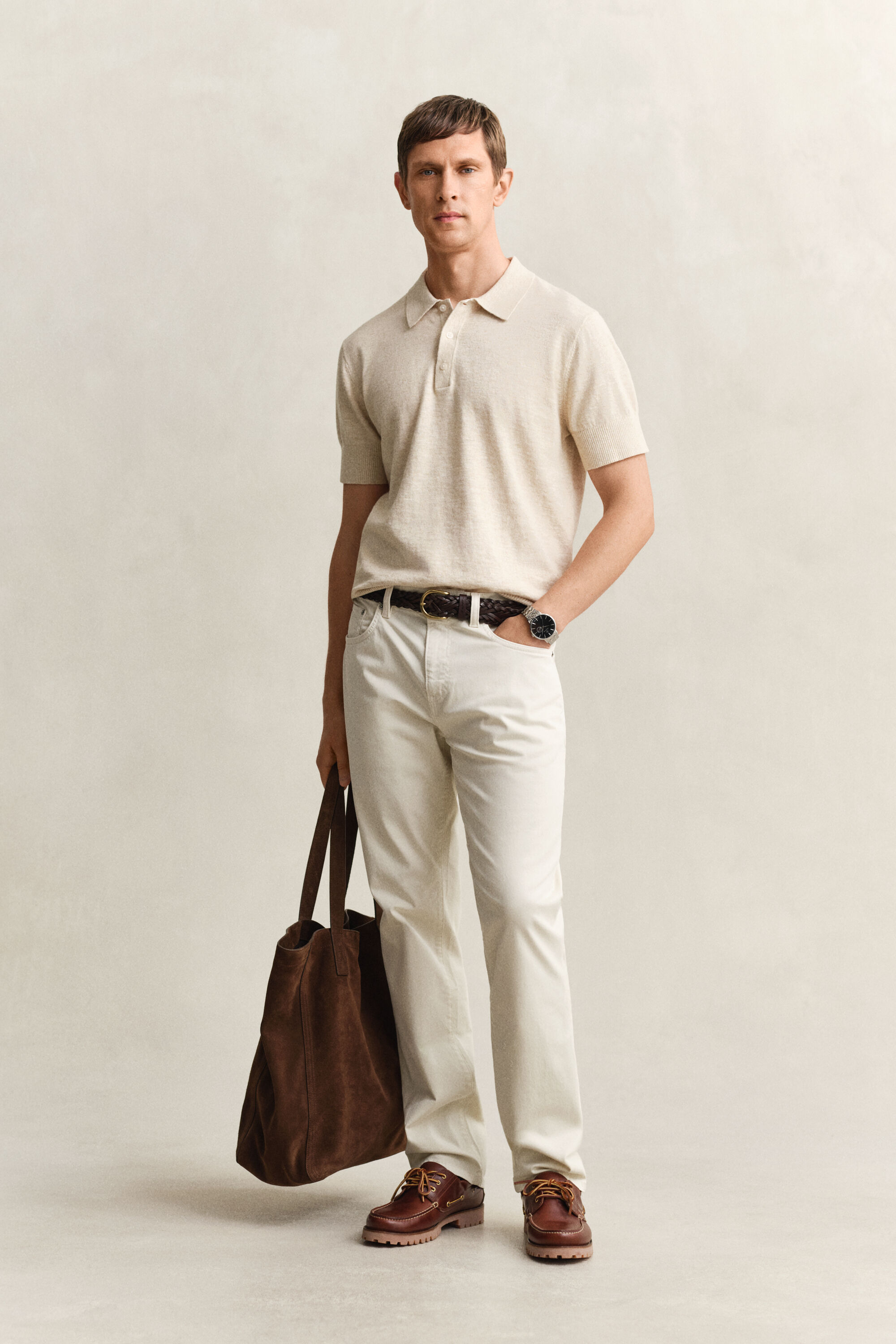 Lyhythihainen pikeepaita slub-puuvillasekoitetta