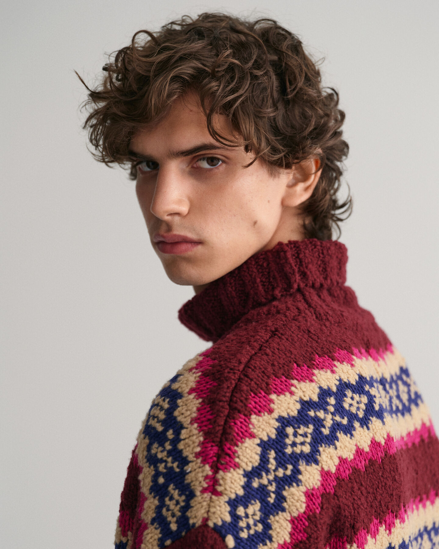 Fair Isle Funnel ‑neulepusero