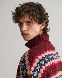 Fair Isle Funnel ‑neulepusero