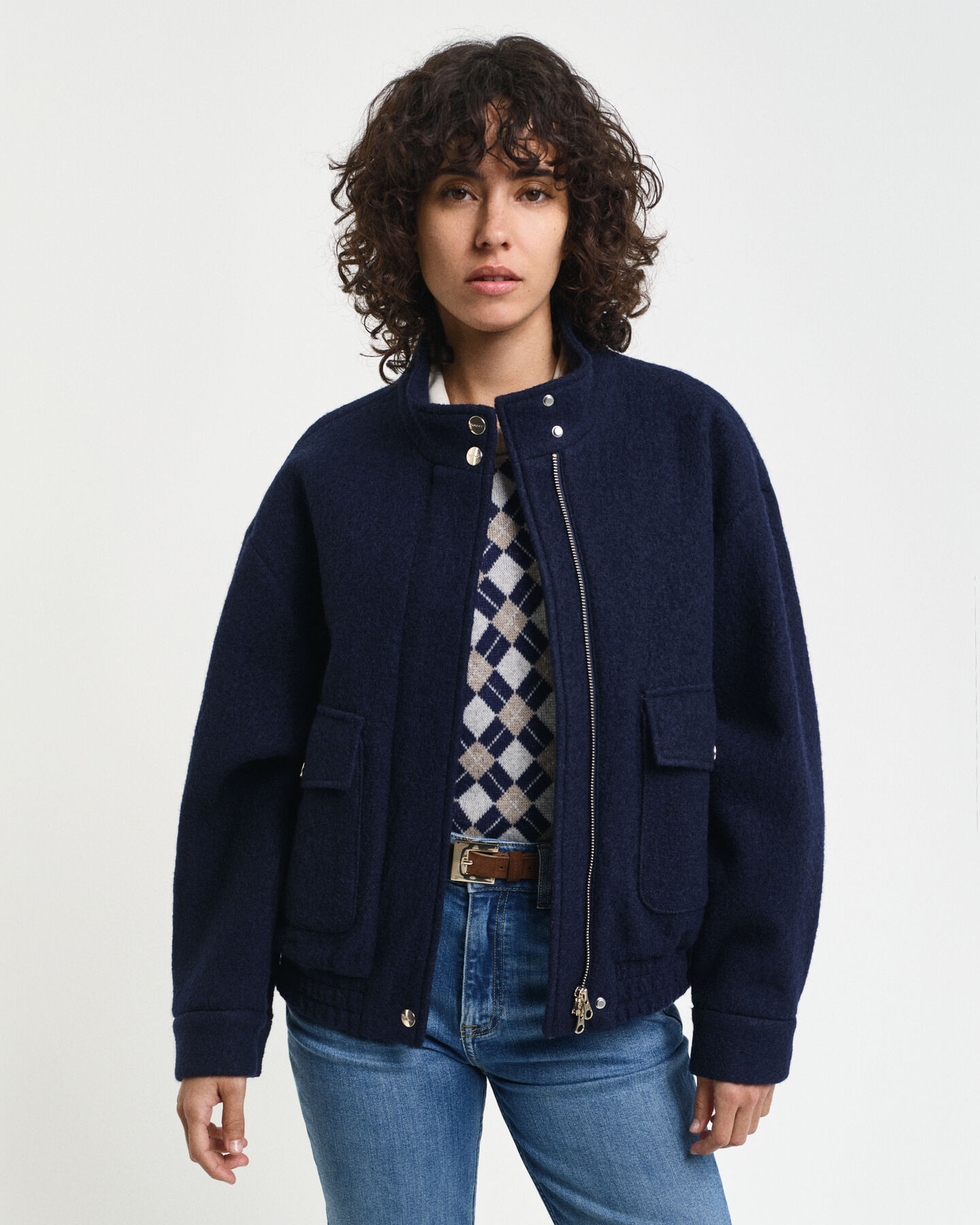 Villakankainen Harrington-takki