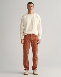 V&auml;rilliset regular fit ‑mitoitetut Arley-farkut