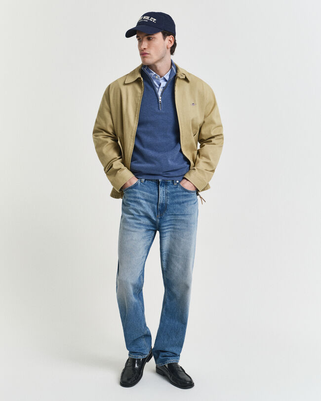 Puuvillapikeeneule, vetoketjukaulus