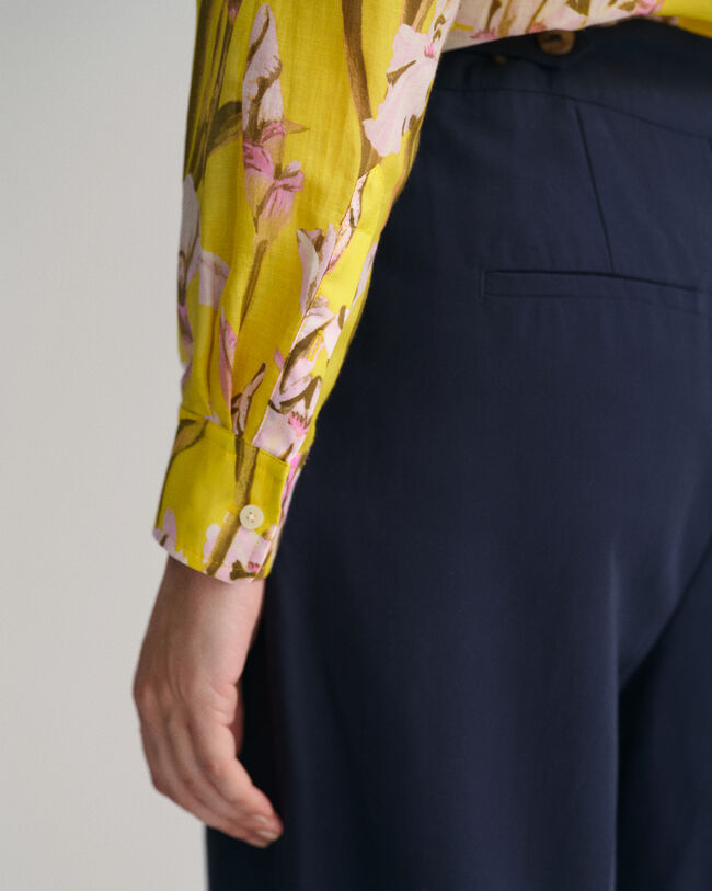 Regular fit ‑mitoitettu printtikuvioitu Iris‑paita puuvilla-silkkisekoitetta