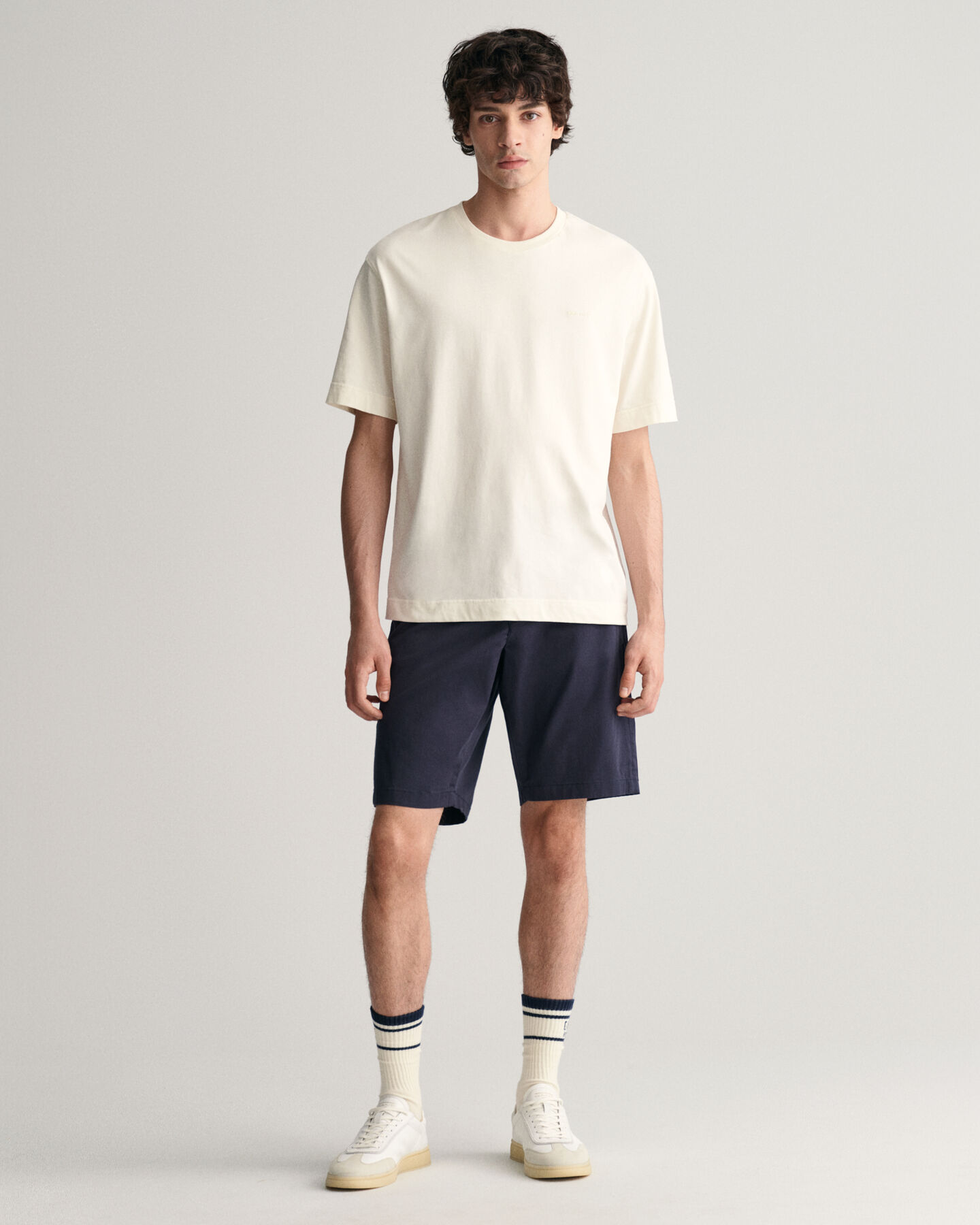 Relaxed fit ‑mitoitetu tvillishortsit