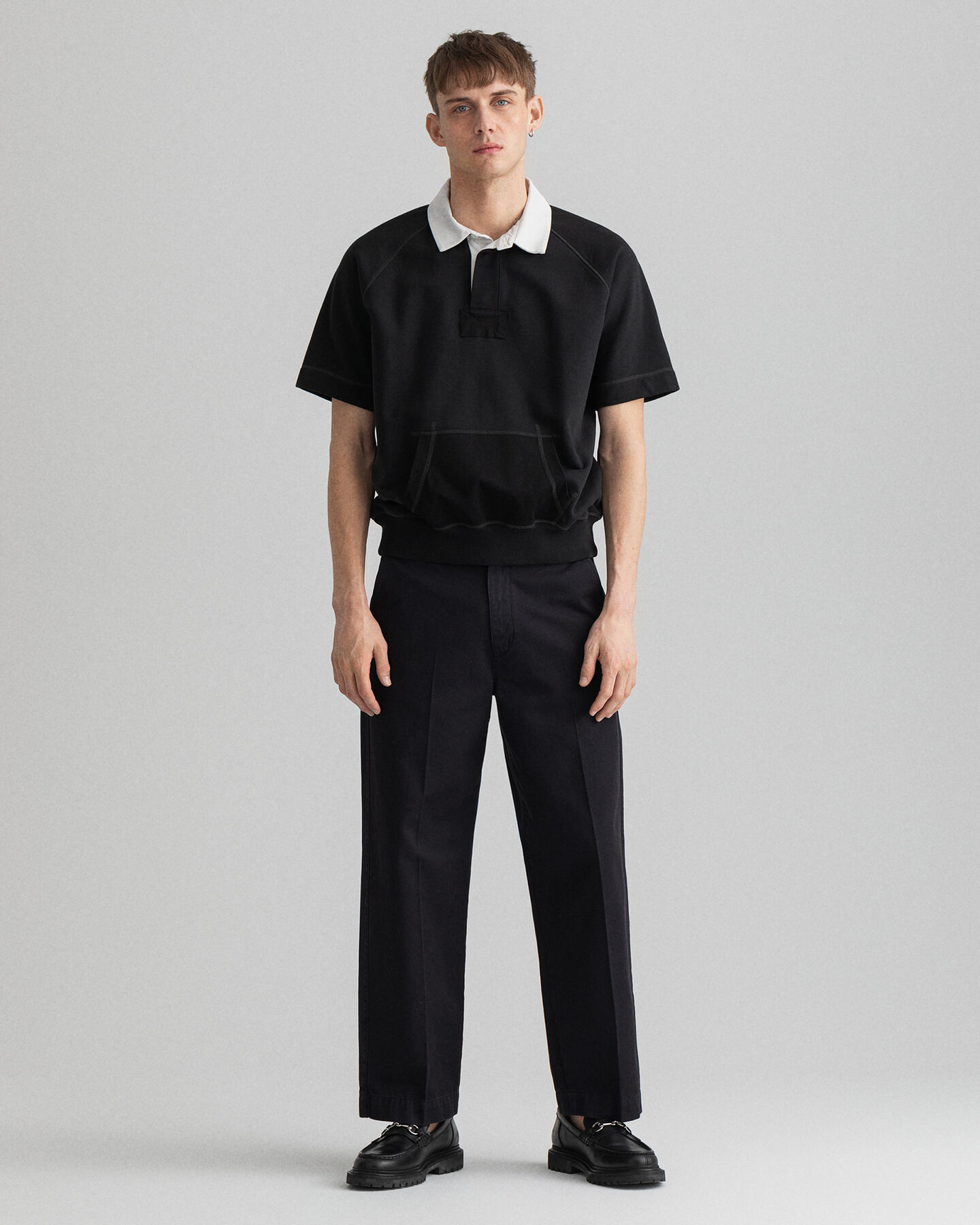 Lyhythihainen Rugger-collegepaita