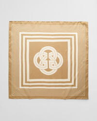 Monogram-silkkihuivi, kontrastireuna