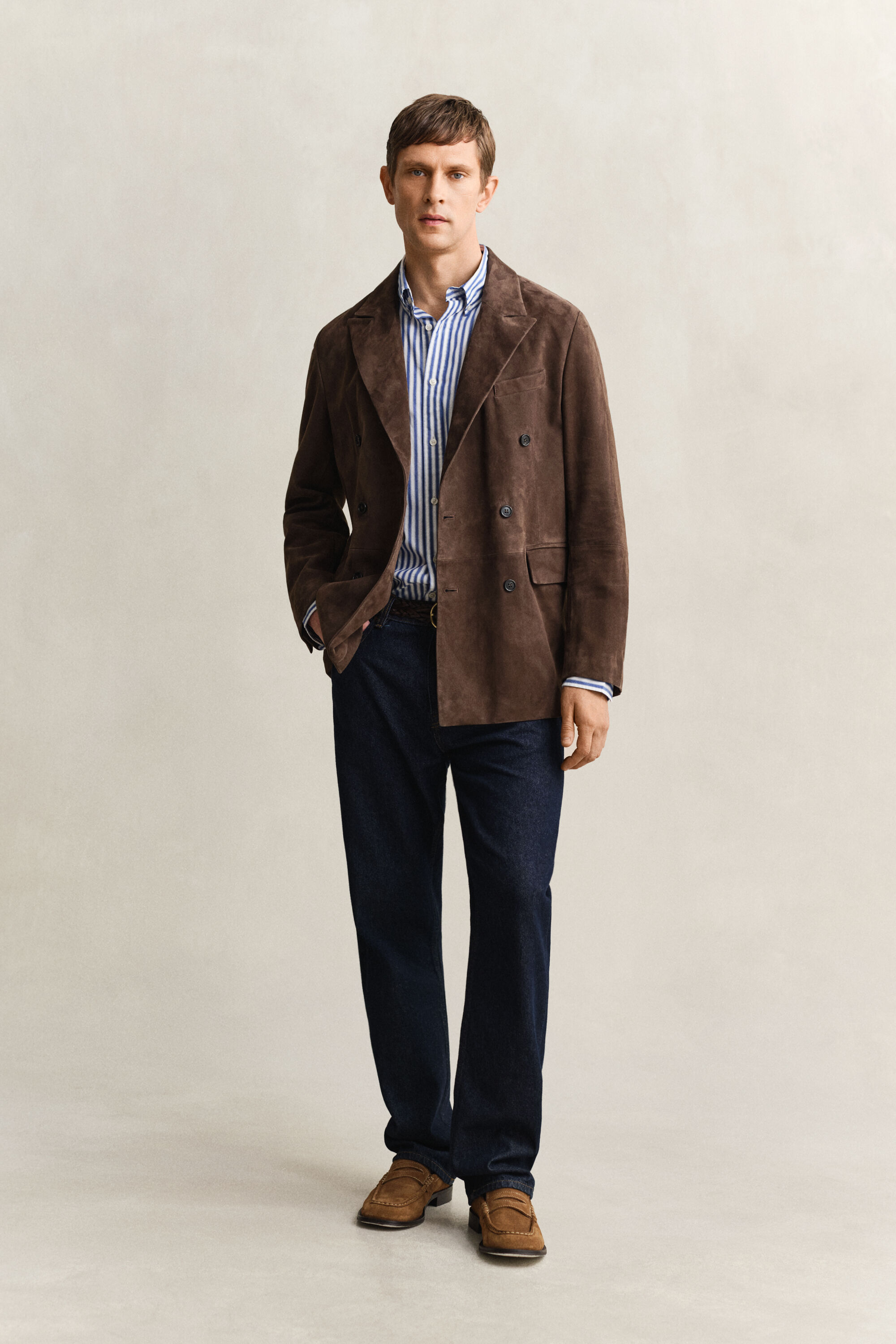 Raidallinen klassinen popliinipaita