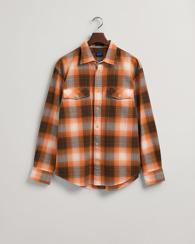 Relaxed fit ‑mitoitettu Shadow-ruutupaita