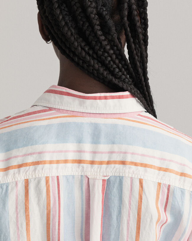 Raidallinen paitamekko