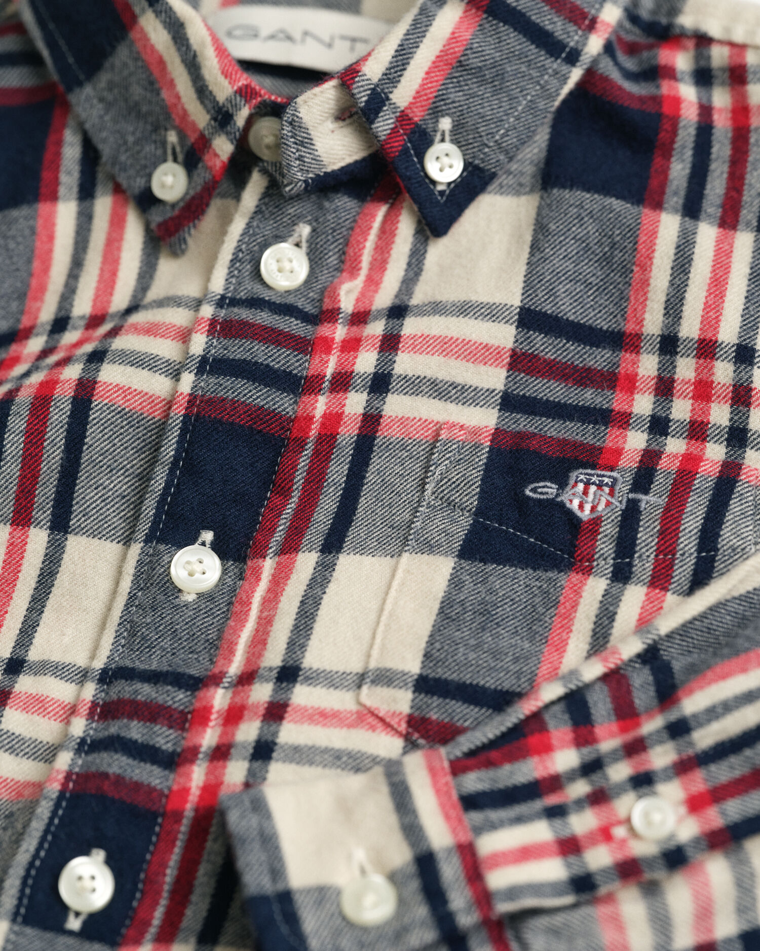 Kids-malliston ruudullinen flanellipaita