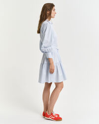 Raidallinen klassinen popliinimekko