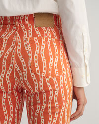 Vajaamittaiset printtikuvioidut Chain-farkut