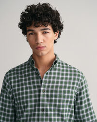 Regular&nbsp;fit ‑mitoitettu miniskottiruutuinen flanellipaita