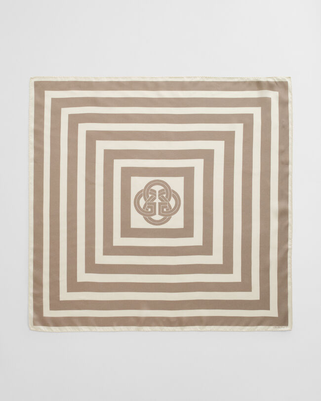 Raidallinen silkkihuivi