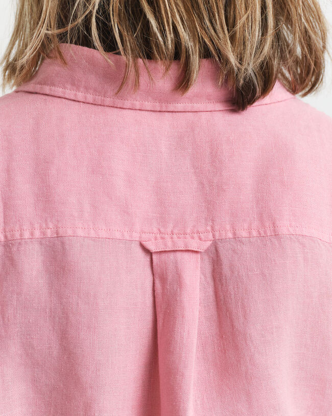 Lyhythihainen pellavapaitamekko