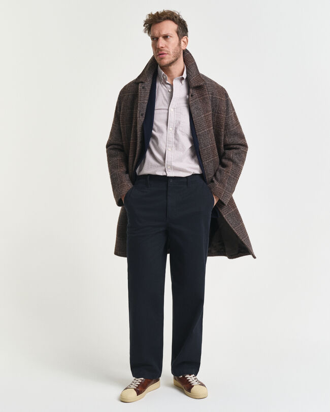 Regular fit ‑mitoitettu pystyraidallinen klassinen oxford-paita