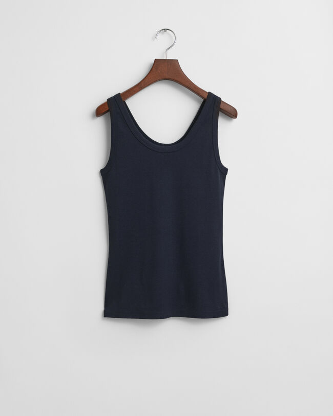 Slim fit ‑mitoitettu joustinneuletoppi