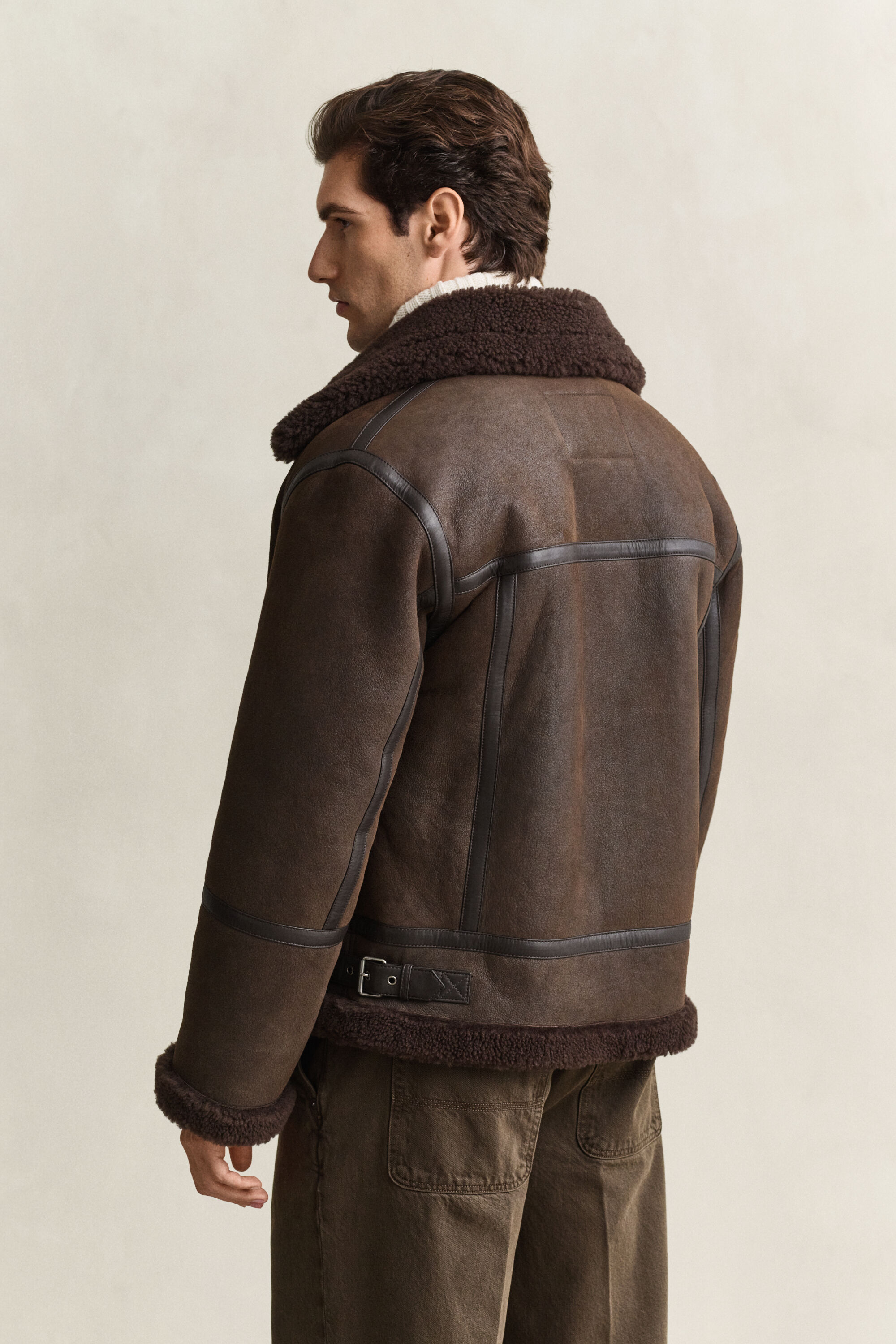Shearling-takki