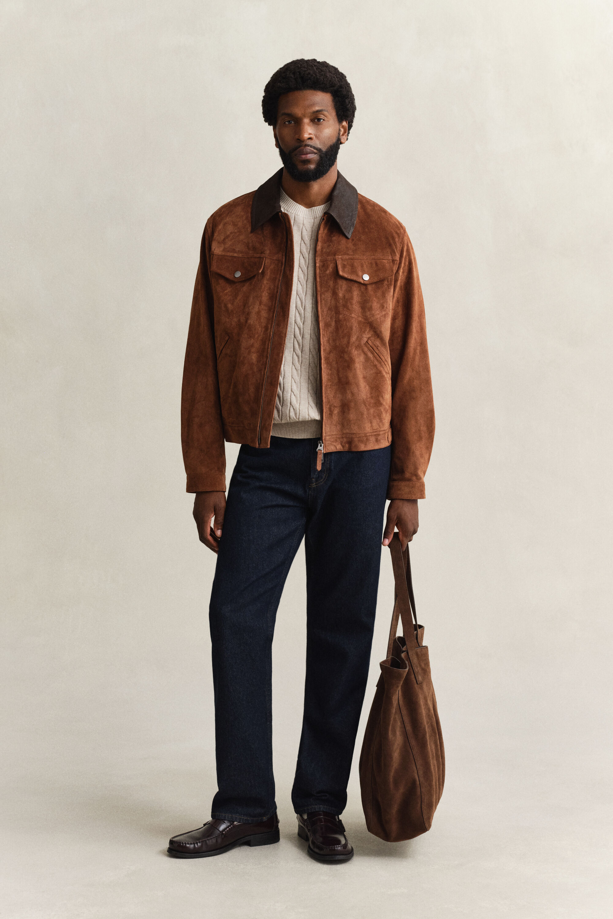 Lyhythihainen palmikkoneulepusero puuvillaa