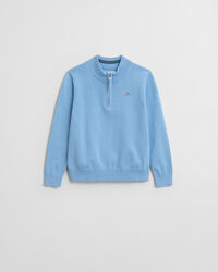 Kids-malliston Shield-puuvillaneulepusero, jossa vetoketju pääntiellä