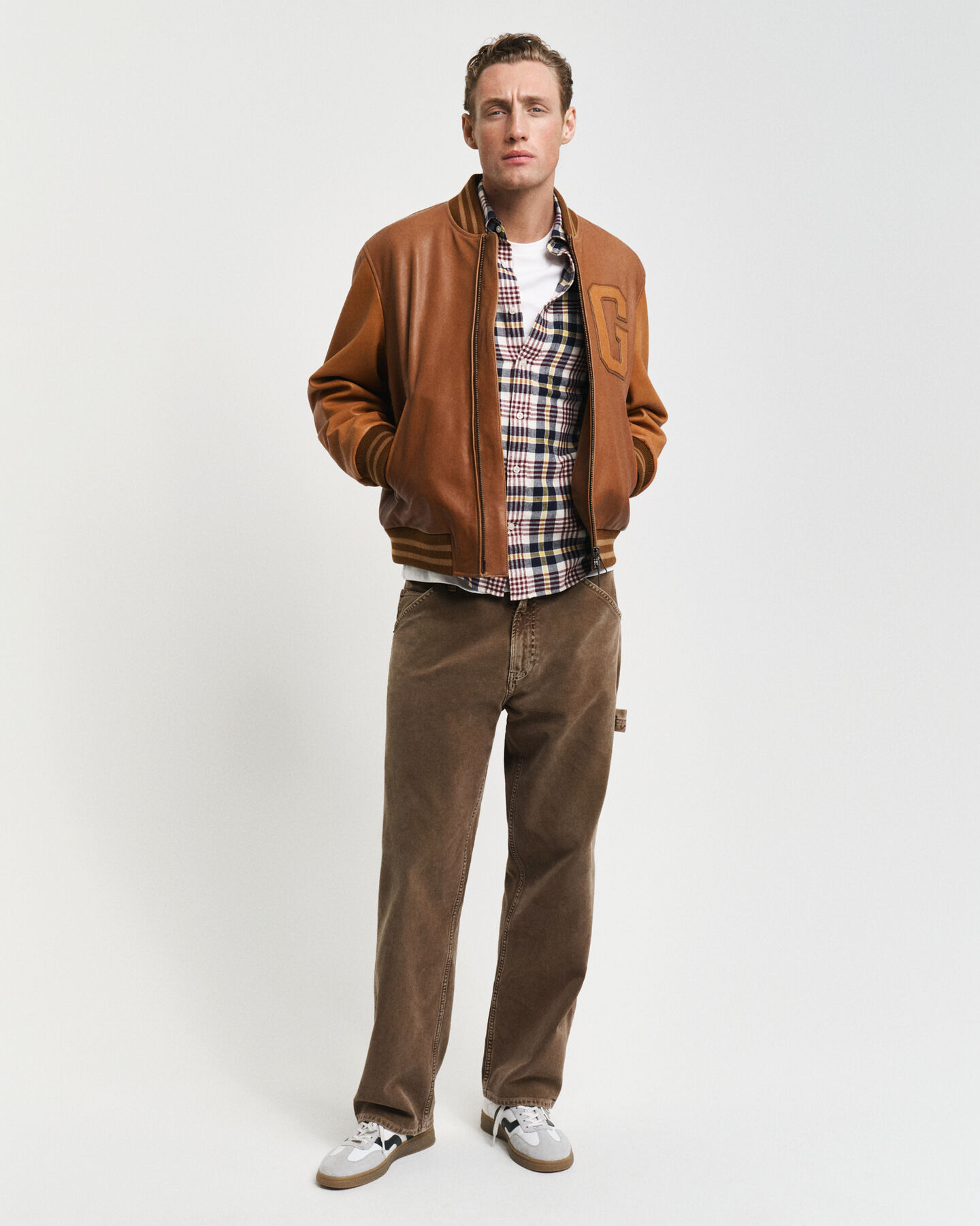 Regular fit ‑mitoitettu ruudullinen flanellipaita