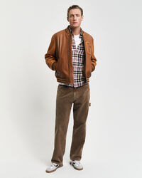 Regular fit ‑mitoitettu ruudullinen flanellipaita