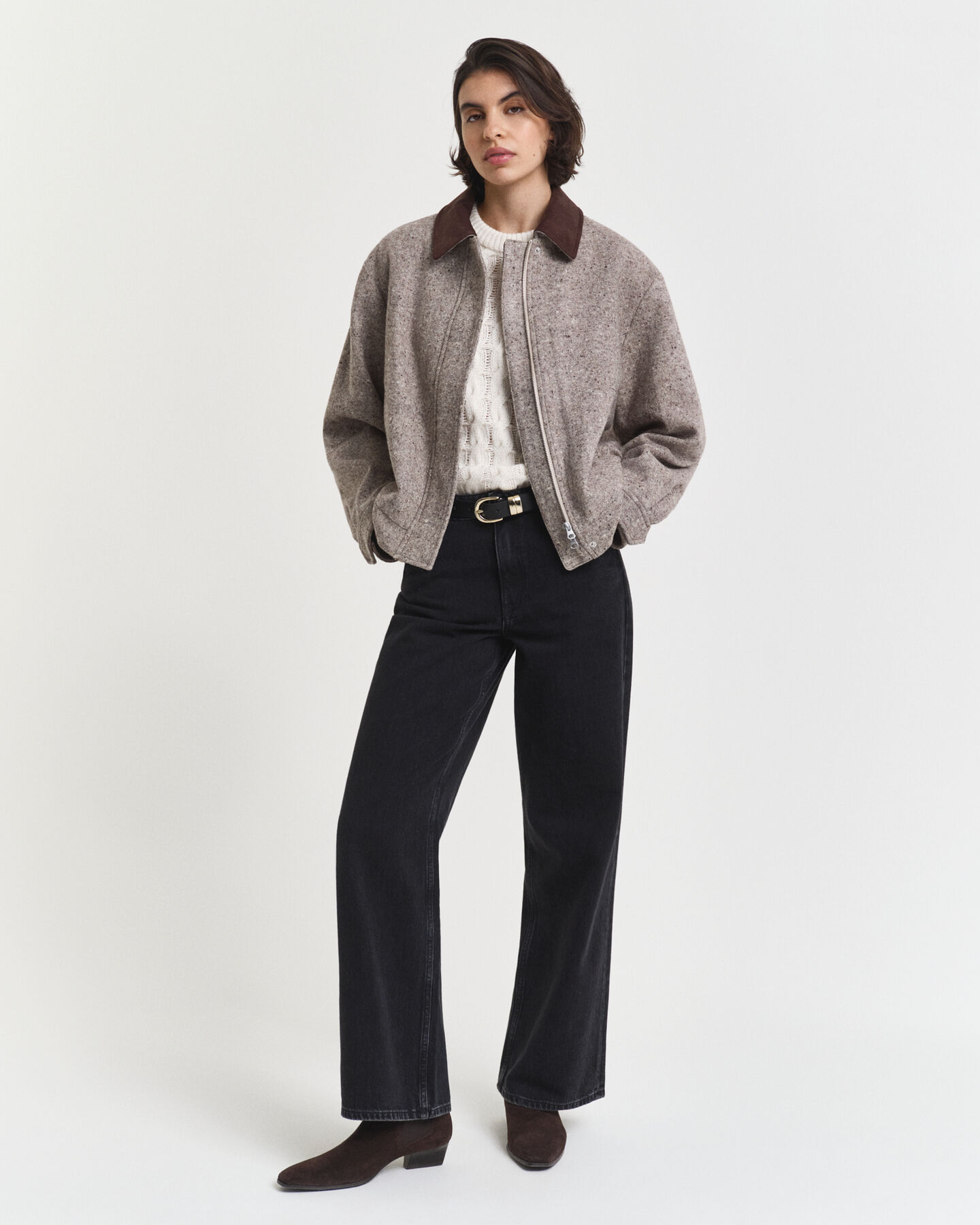 Puhvihihainen palmikkoneule