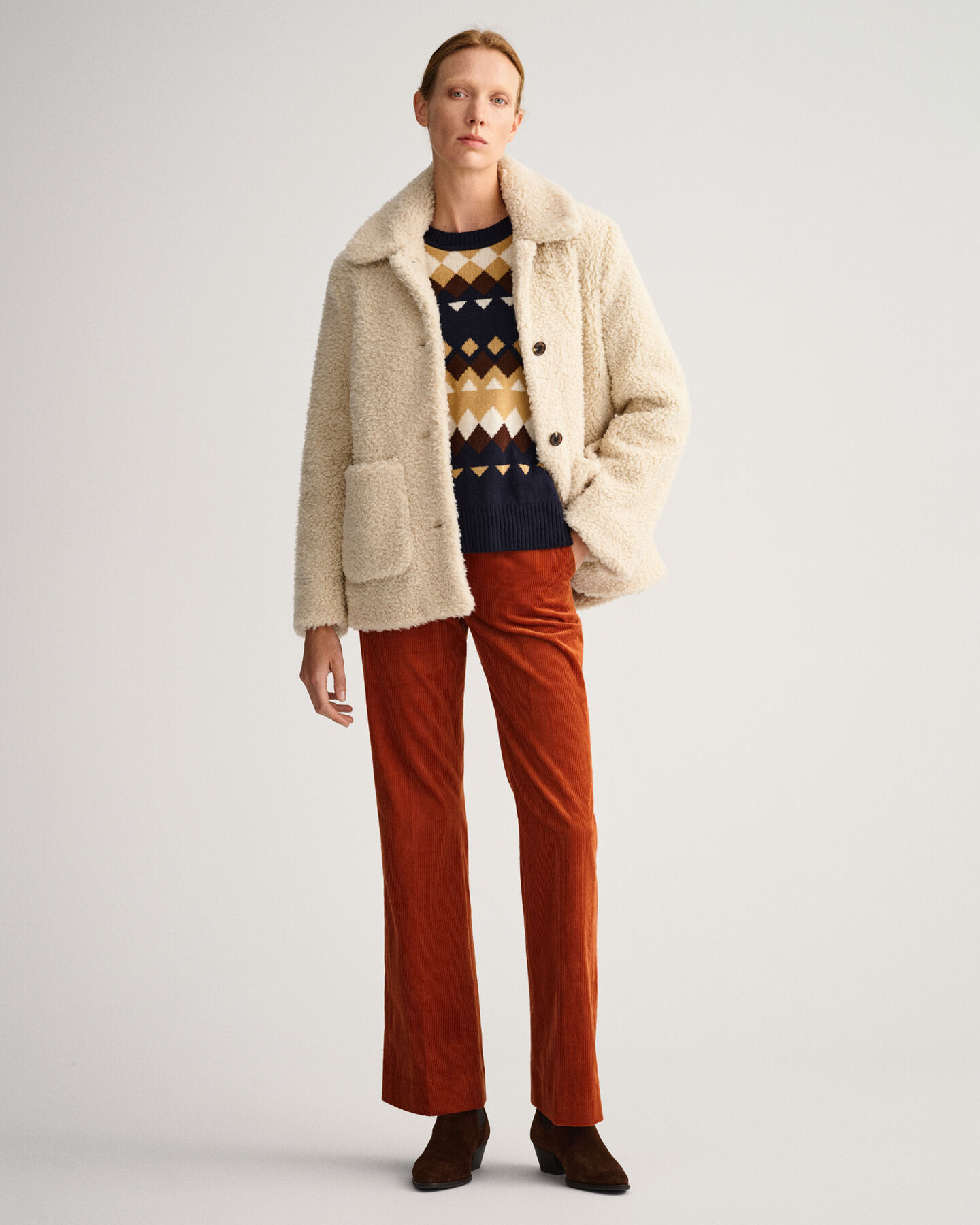 Teddykankainen takki