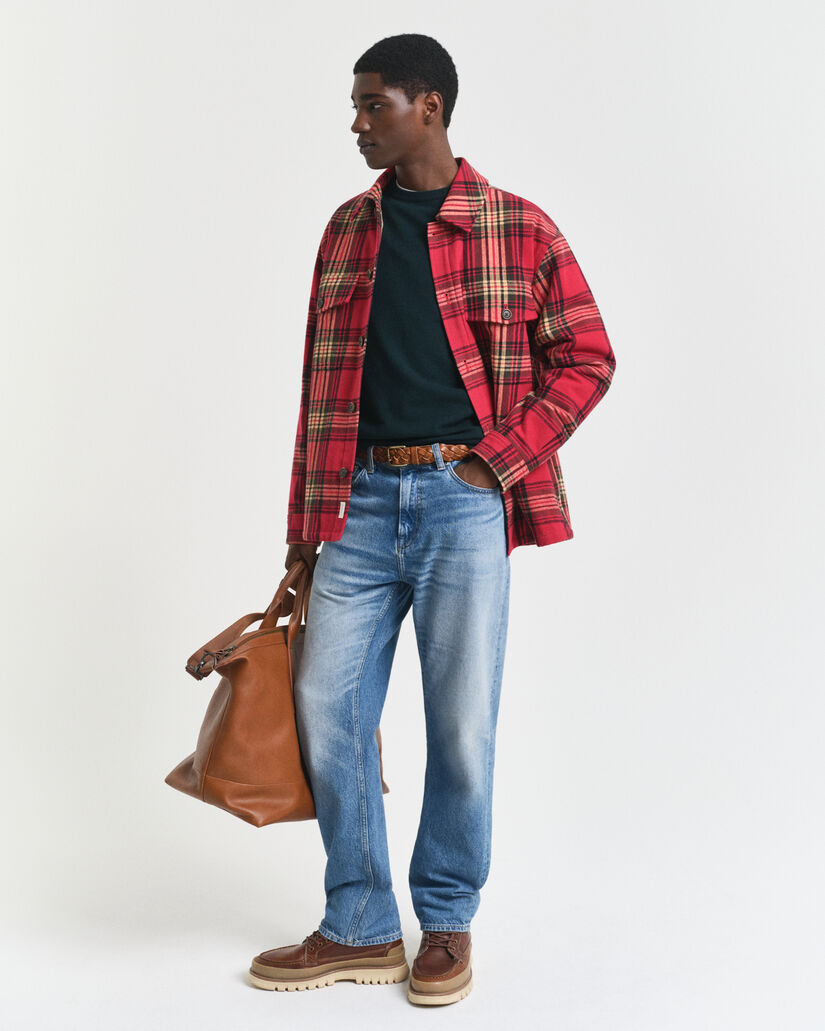 Ohut lampaanvillaneule, pyöreä pääntie