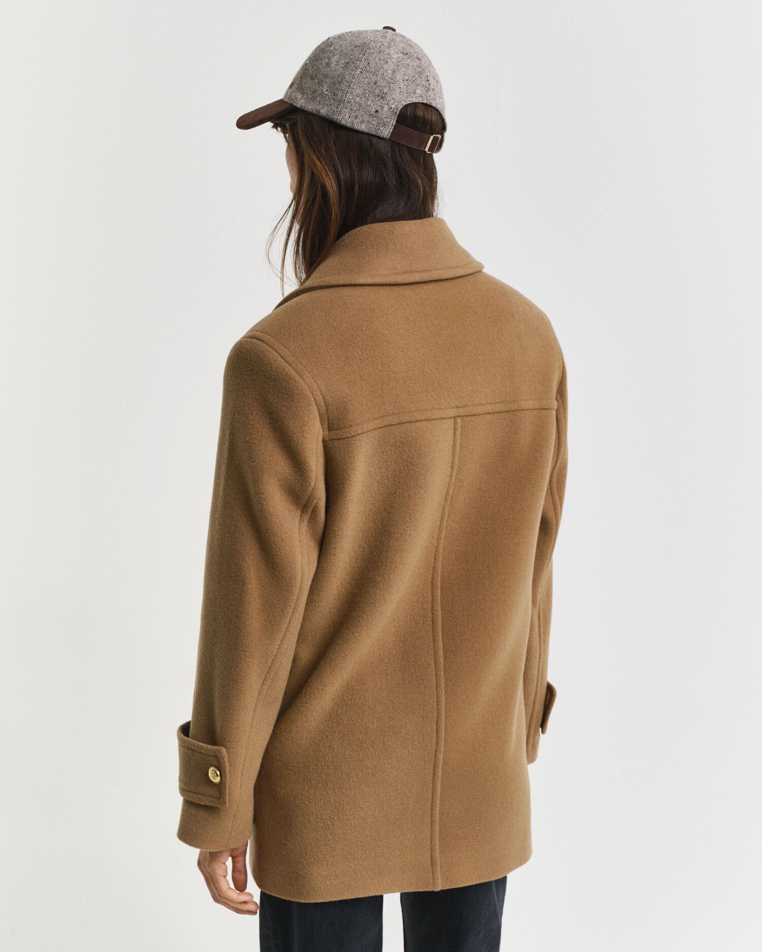 Puolipitkä villakankainen kansitakki