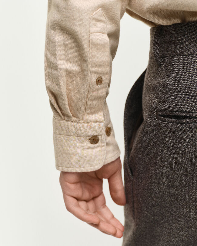 Regular&nbsp;fit ‑mitoitettu kalanruotokuvioinen flanellipaita