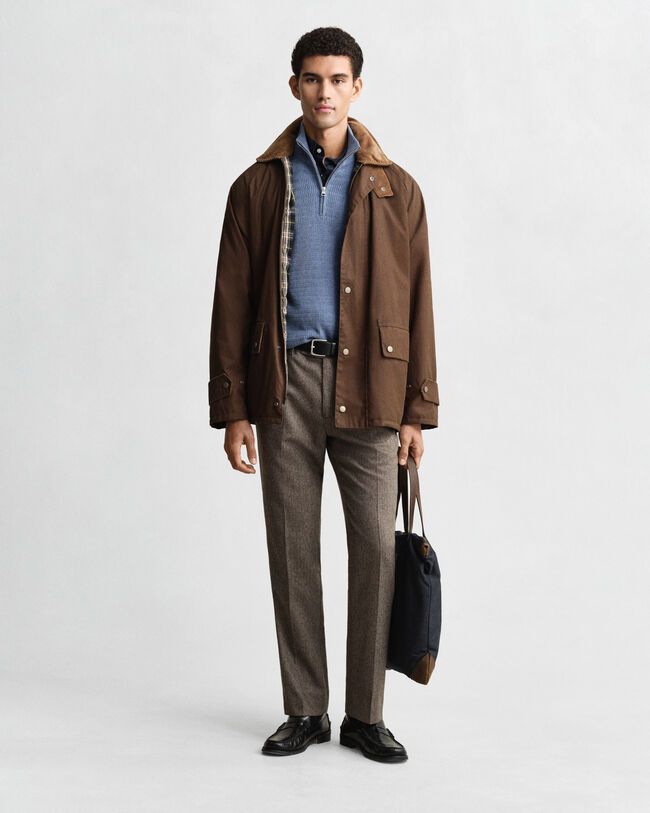 Palmikkoneule, vetoketjukaulus