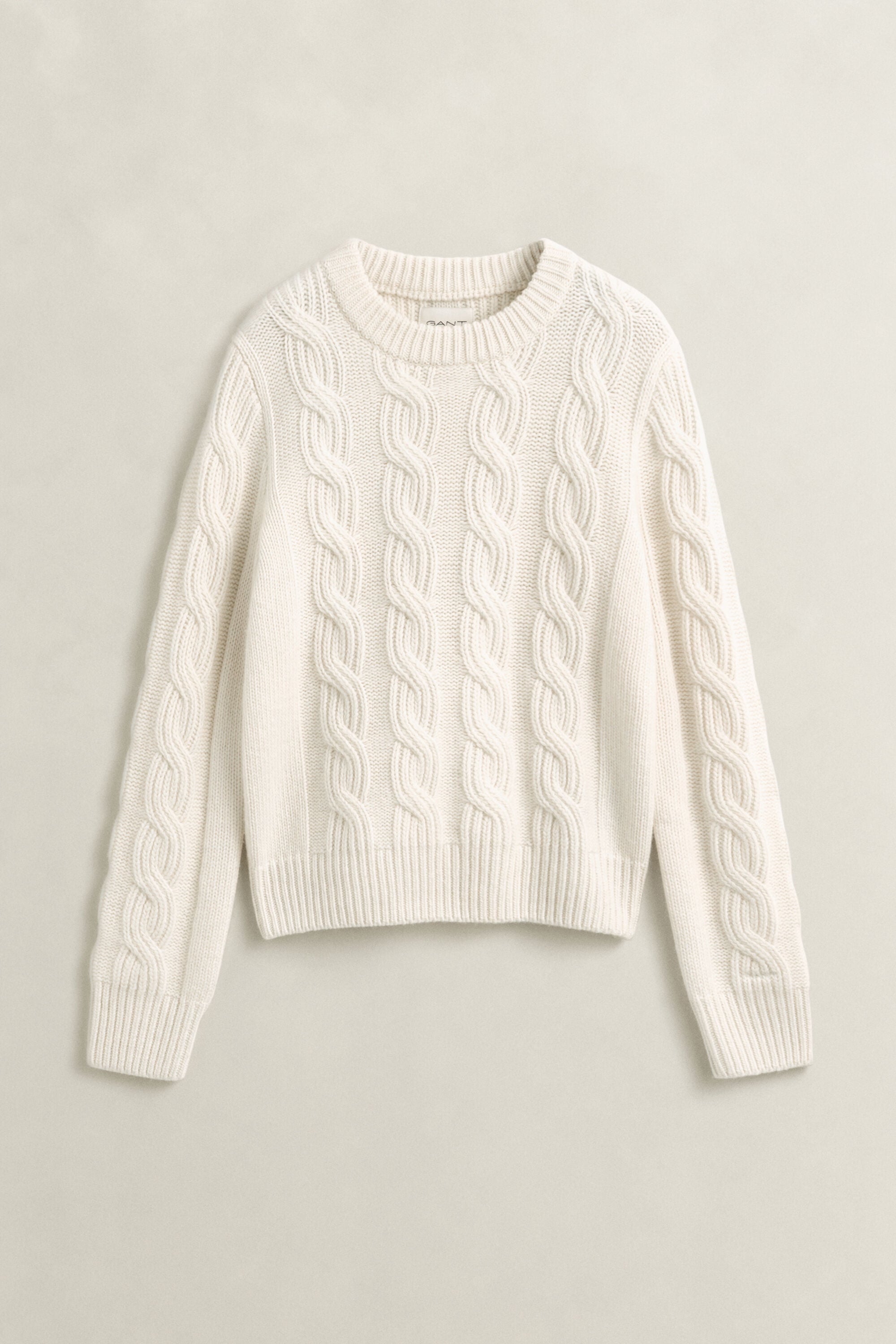 Villasekoitteinen palmikkoneulepusero