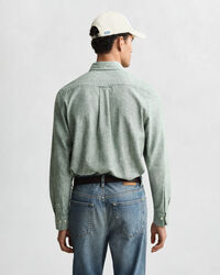 Regular fit ‑mitoitettu puuvilla-pellavapaita