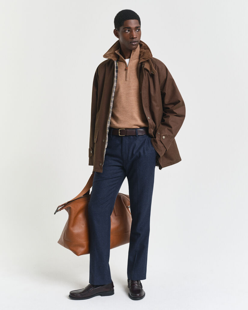 Ohut merinovillaneule, vetoketjukaulus