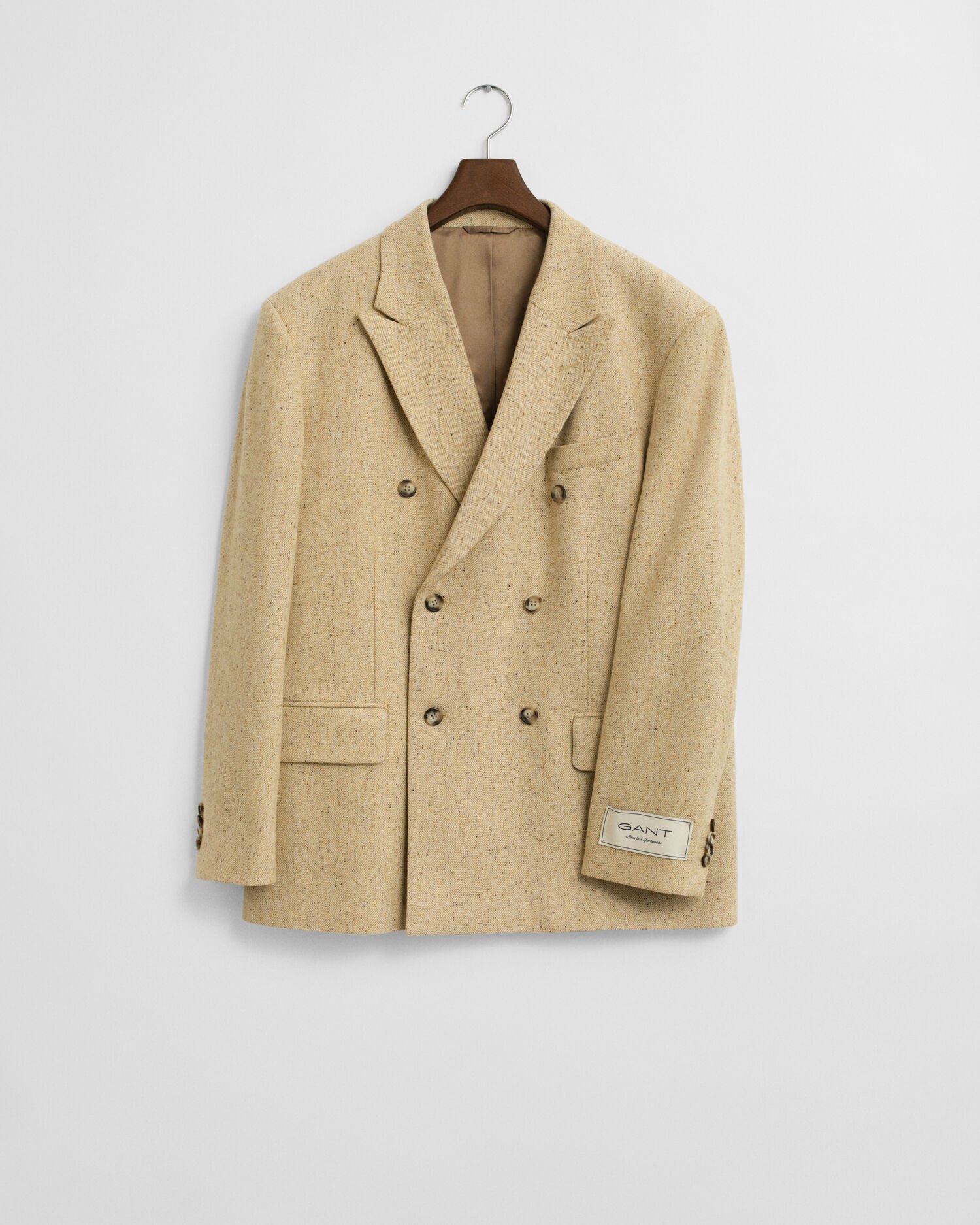 Relaxed fit ‑mitoitettu kalanruotokuvioinen puvuntakki