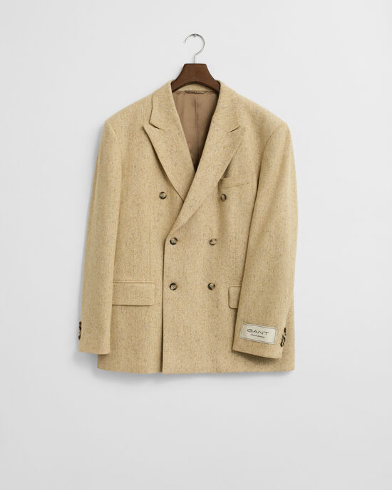 Relaxed fit ‑mitoitettu kalanruotokuvioinen puvuntakki