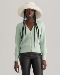 Puuvillainen ribbineuletakki