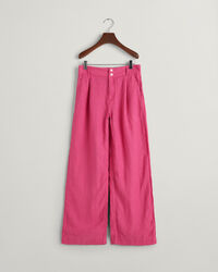 Teen Girls ‑malliston leve&auml;lahkeiset laskostetut pellavahousut