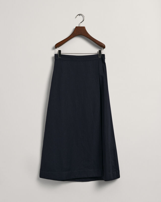 Midi-hame pellava-viskoosisekoitetta