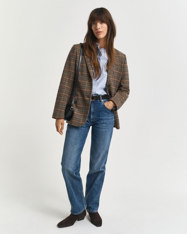 Suoralahkeiset stretch-farkut