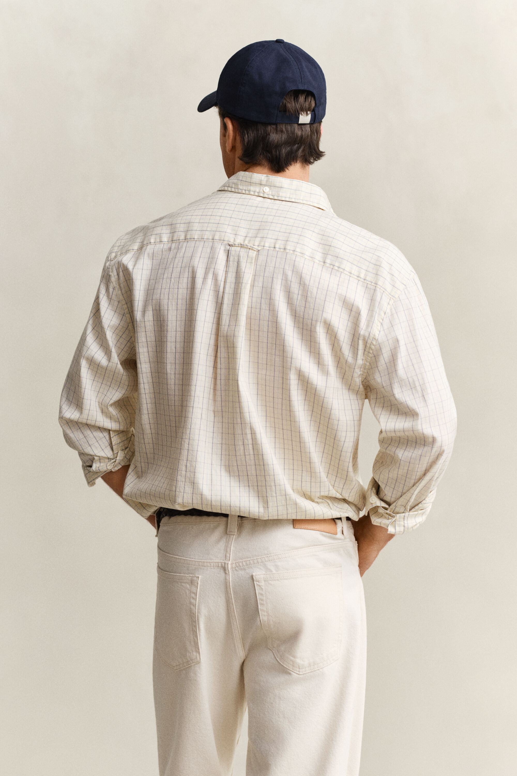 Relaxed fit ‑mitoitettu Dreamy-oxford‑ruutupaita