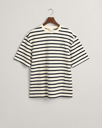 Kohopintainen raidallinen t‑paita