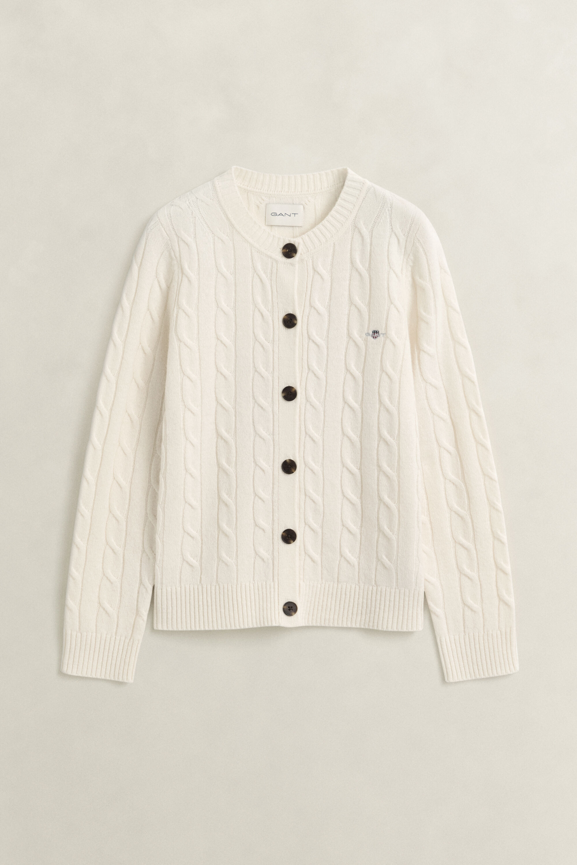 Lambswool Cable Knit Cardigan