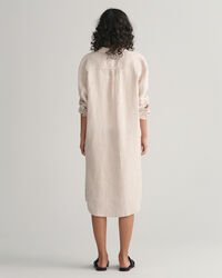 Raidallinen pellavapaitamekko