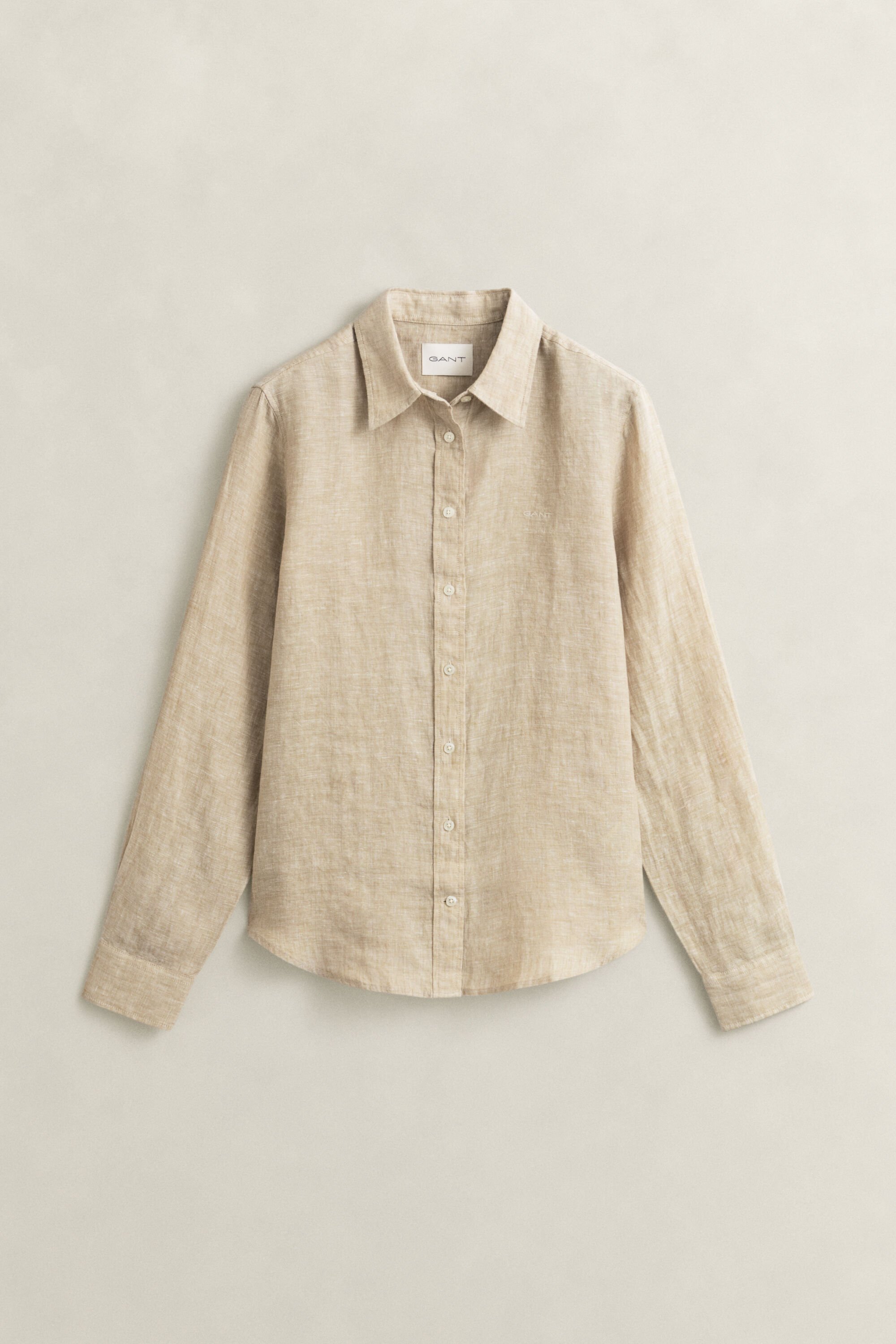 Regular fit ‑mitoitettu pellavapaita