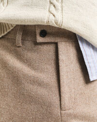 Slim&nbsp;fit ‑mitoitetut kalanruotokuvioiset puvunhousut