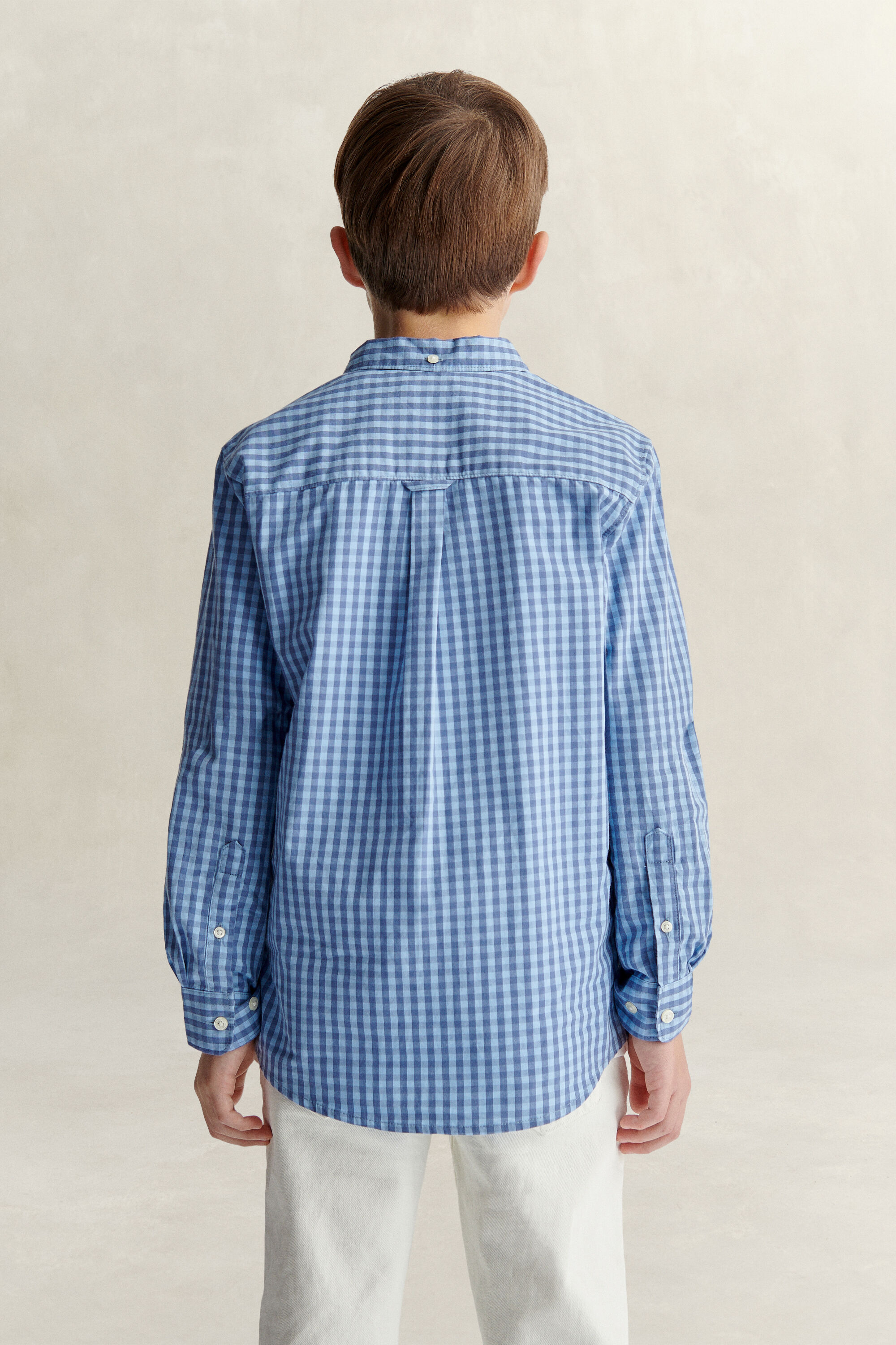 Teen Boys ‑malliston gingham-popliinipaita